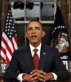 US President Barack Obama  declares end to US combat operations in Iraq 