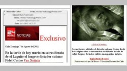 Information about the death of Fidel Castro disseminated